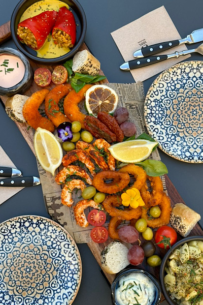 vegan seafood platter